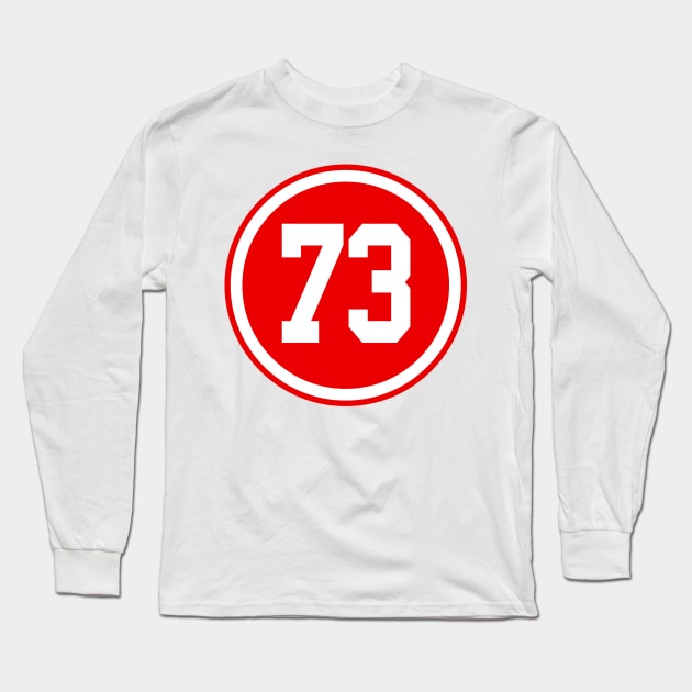 Adam Erne Number 73 Jersey Detroit Red Wings Inspired Long Sleeve T-Shirt by naesha stores